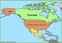 Image result for North America Map Countries List