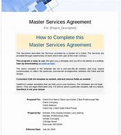 Image result for Master Service Agreement Sample