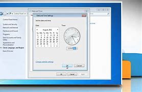 Image result for Control Panel Date and Time