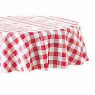 Image result for Red Check Tablecloth