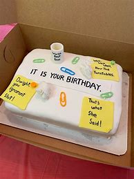 Image result for The Office Themed Birthday Cake