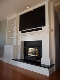 Image result for 80 Inch Electric Fireplace Console with Mantle