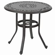Image result for Small Round Metal Outdoor Side Table