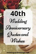 Image result for 40th Anniversary Sayings to Husband