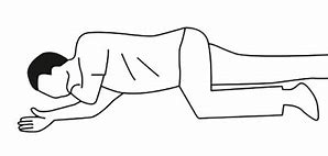 Image result for Recovery Position Line Drawing