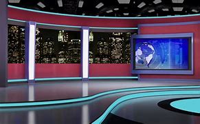 Image result for Virtual News Studio Green Screen TV