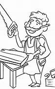 Image result for Carpenter Coloring Pages