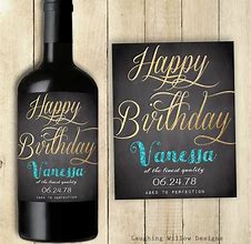 Image result for Free Printable Birthday Wine Label Templates