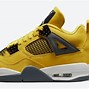 Image result for Jordan 4 Thunder On Feet with Outfit