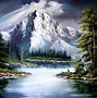 Image result for Bob Ross Painting Black Background