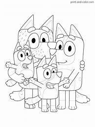 Image result for Bluey Bandit Coloring Pages