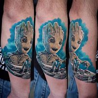 Image result for Cute Baby Groot Tattoo