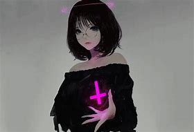 Image result for Crazy Anime Girl with Black Hair