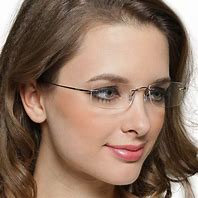 Image result for Women's Rimless Eyeglasses with Glitz