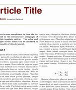 Image result for Wikipedia Article Template