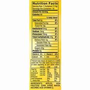 Image result for Applesauce Nutrition Label