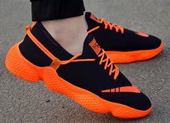 Image result for Orange and Black Gym Shoes