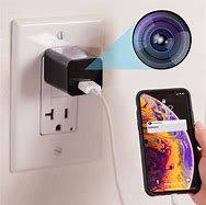 Image result for Keslom Spy Small WiFi USB Charger Camera With