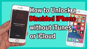 Image result for Disabled iPhone without iTunes