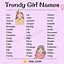 Image result for Normal Girl Names