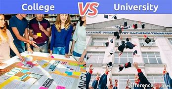 Image result for Difference Between College and University