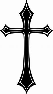 Image result for Black and White Vector Cross