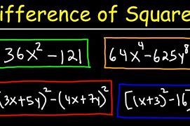 Image result for Polynomial Difference of Squares