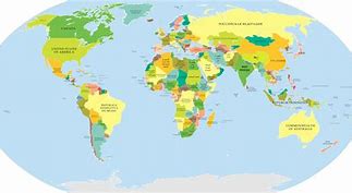 Image result for World Map with Country Names