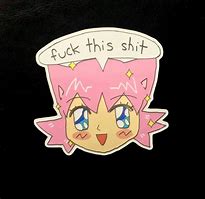 Image result for Rude Anime Stickers
