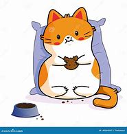 Image result for Cartoon Cat Eating