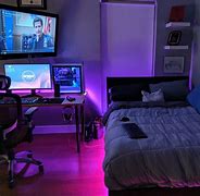 Image result for Gaming Setup Teen Bedroom