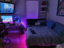 Image result for Bedroom Computer Room Gaming Setup