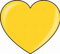 Image result for Yellow Heart Clip Art