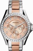 Image result for Fossil Ladies Rose Gold Watch
