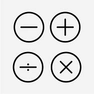 Image result for Math Symbols Black and White
