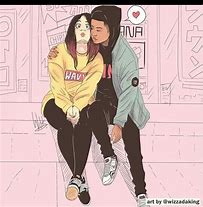 Image result for Cartoon Couple Swag