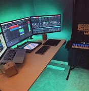 Image result for Sound Bar Desk Setup