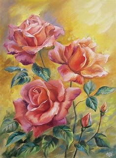 (65) Одноклассники | Pintura de flores, Pintura em tela flores, Pintura em tecido flores