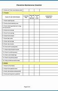 Image result for Free Preventive Maintenance Schedule Template