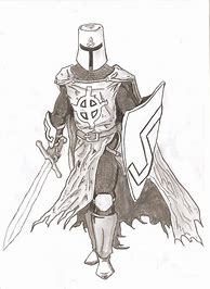 Image result for Black and White Knight with a Pen