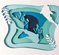 Image result for Art Layered Paper Cut Out Templates
