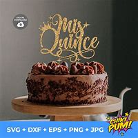 Image result for Mis Quince Cake Toppers SVG