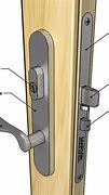 Image result for Door Latch Mechanism Parts