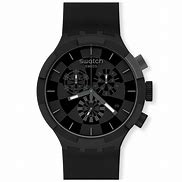 Image result for Swatch All-Black Watch