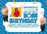 Image result for Boss Baby Invitation