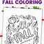 Image result for Fall Coloring Pages Preschool