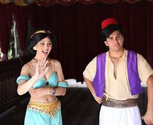 Image result for Disneyland Jasmine and Aladdin