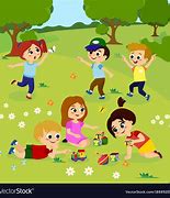 Image result for 6 Kids Playing Outside Clip Art