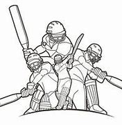 Image result for Cricket Player Outline