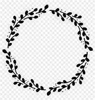 Image result for Floral Circle Clip Art Black and White